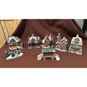 Christmas Houses and Bridge Village Pieces Wellington Square Collection 2005